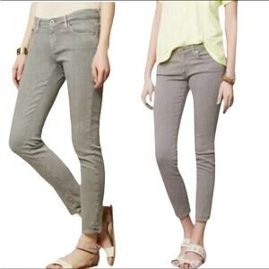 AG Adriano Goldschmied The Stevie Ankle Slim Straight Leg Grey Size 31R